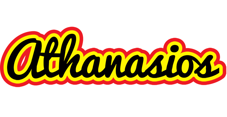 Athanasios flaming logo