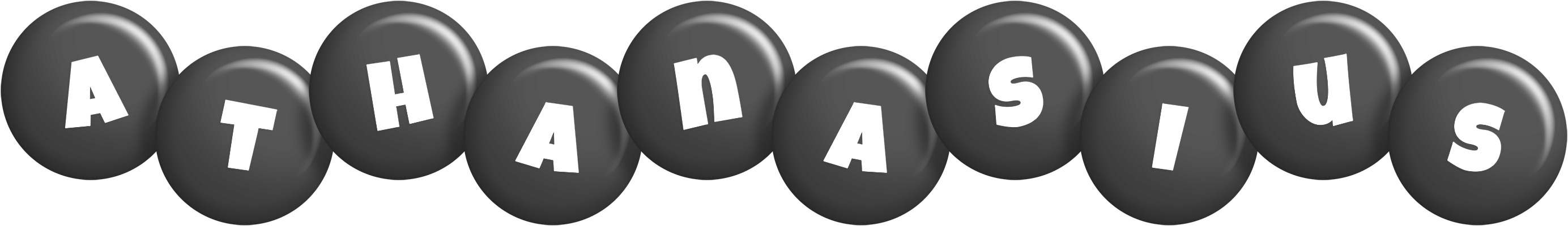 Athanasius candy-black logo