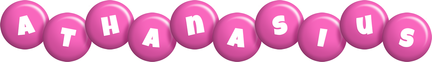 Athanasius candy-pink logo