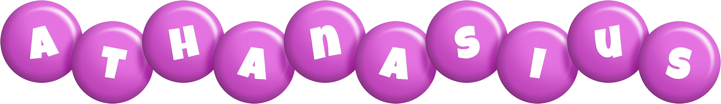 Athanasius candy-purple logo