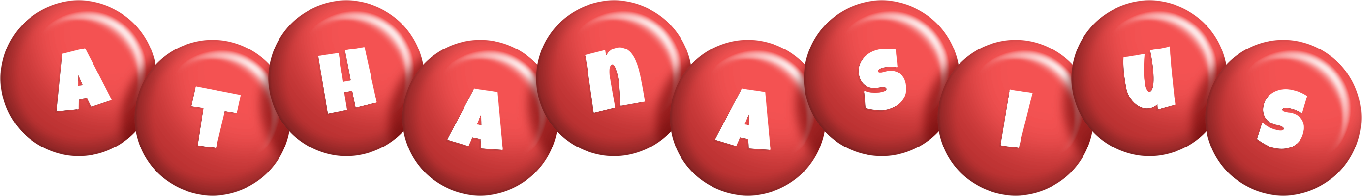 Athanasius candy-red logo