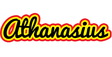 Athanasius flaming logo