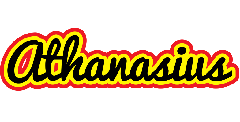 Athanasius flaming logo