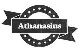 Athanasius grunge logo