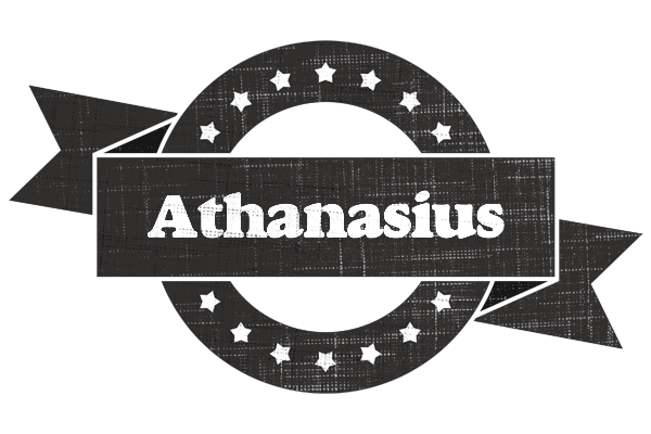 Athanasius grunge logo