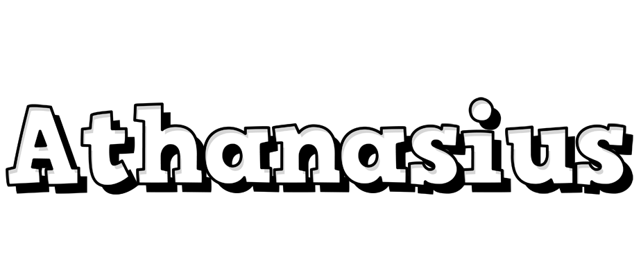 Athanasius snowing logo