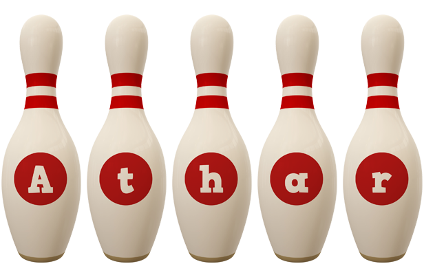Athar bowling-pin logo