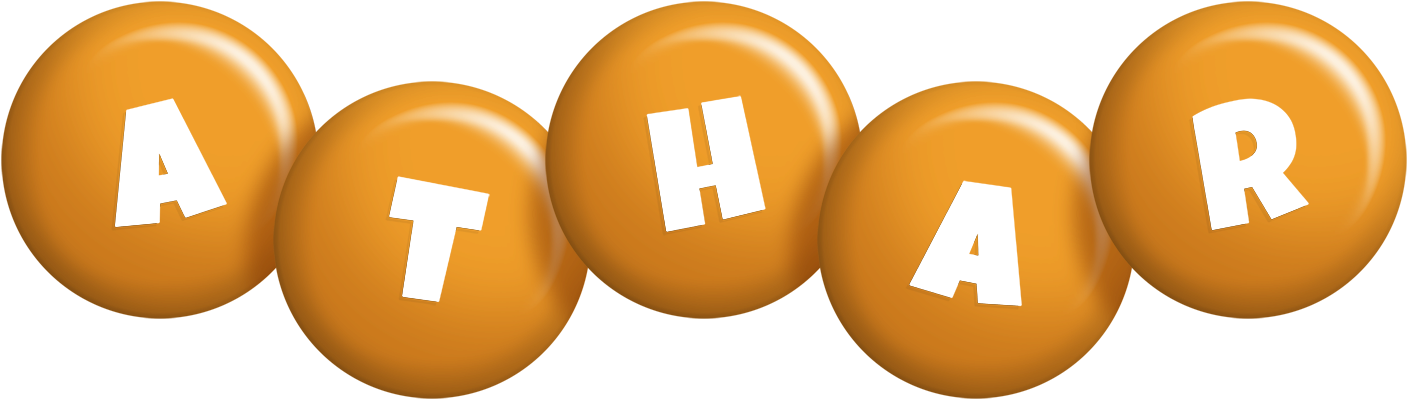 Athar candy-orange logo