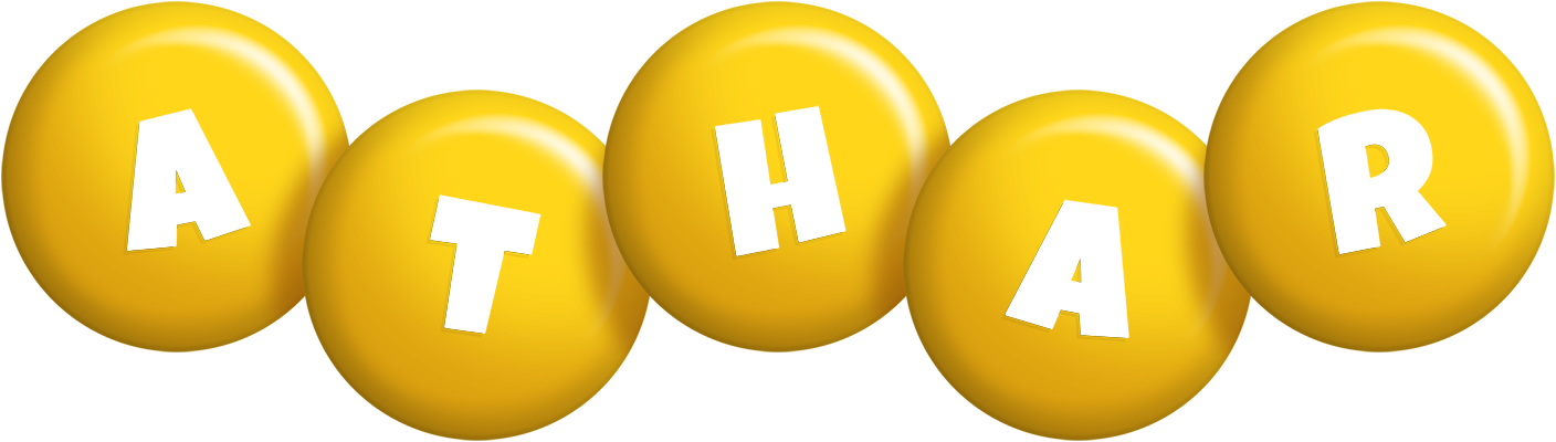 Athar candy-yellow logo