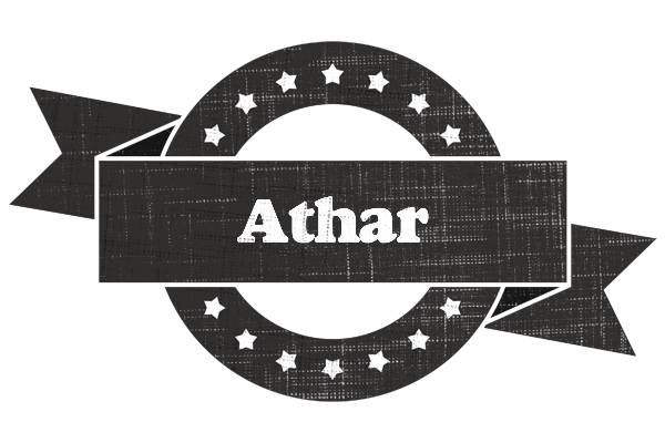 Athar grunge logo