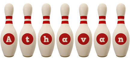 Athavan bowling-pin logo