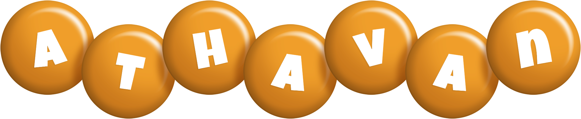 Athavan candy-orange logo