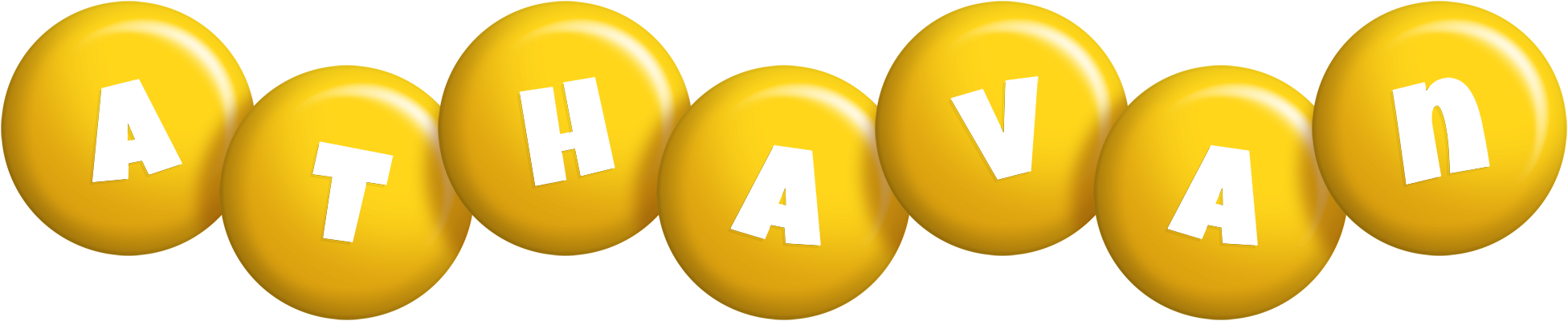 Athavan candy-yellow logo
