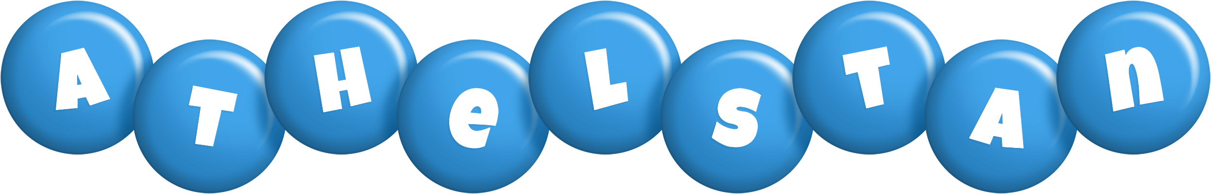 Athelstan candy-blue logo