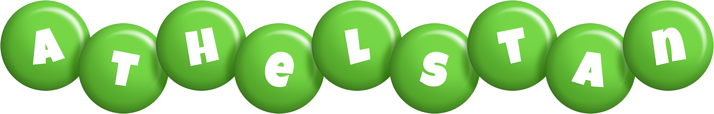 Athelstan candy-green logo