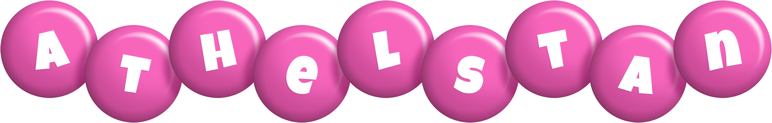 Athelstan candy-pink logo