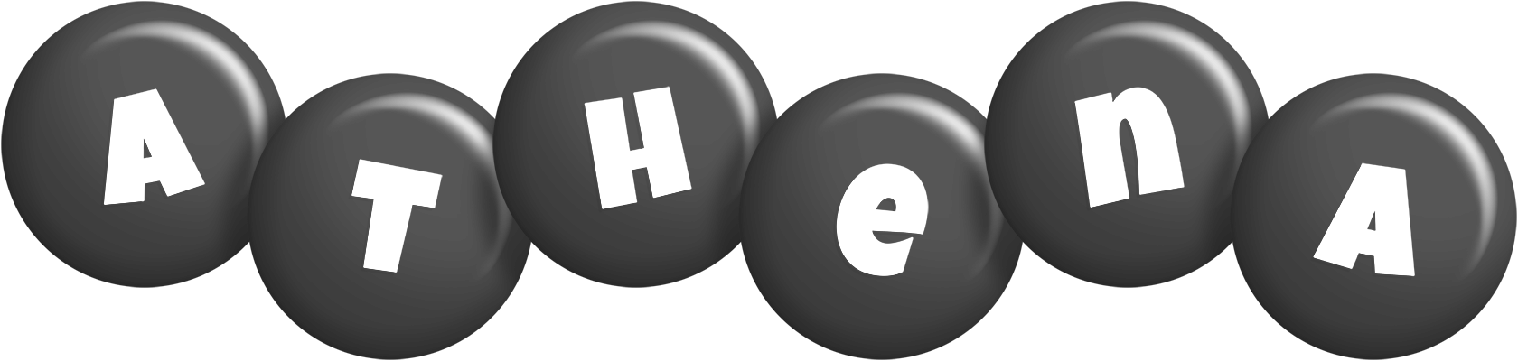 Athena candy-black logo