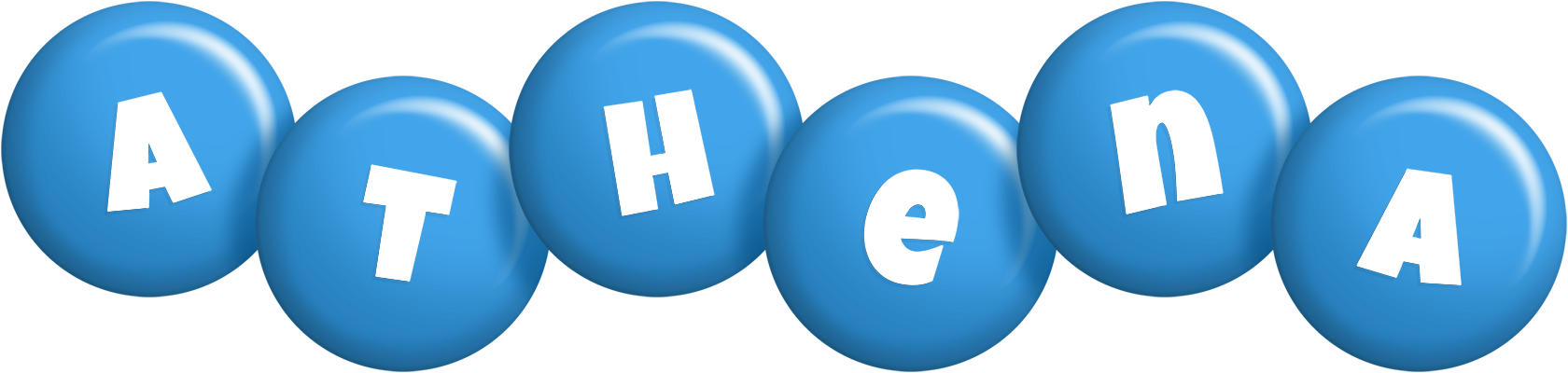 Athena candy-blue logo