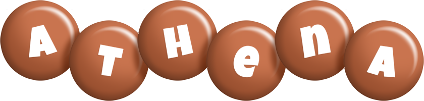Athena candy-brown logo