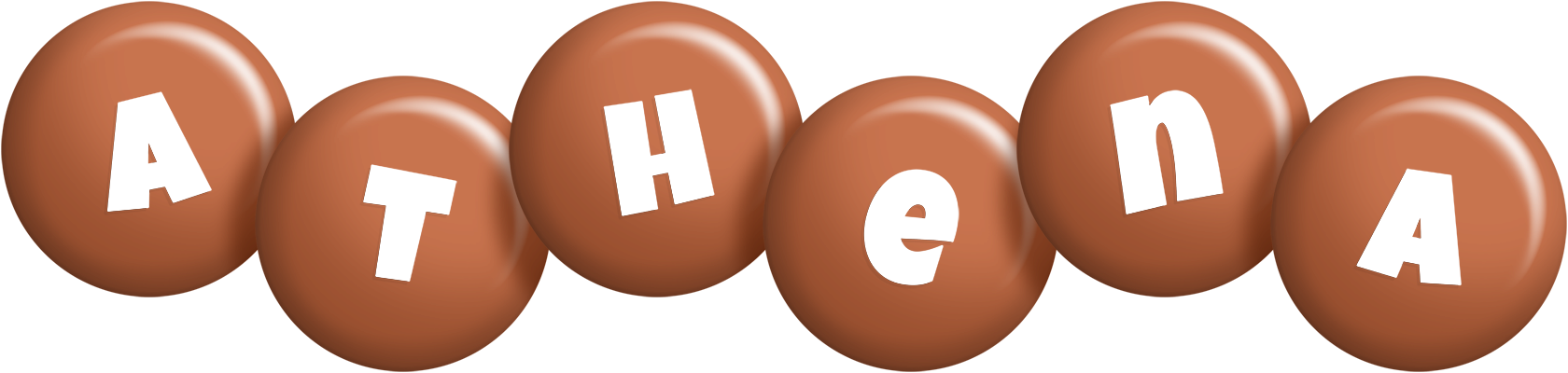 Athena candy-brown logo