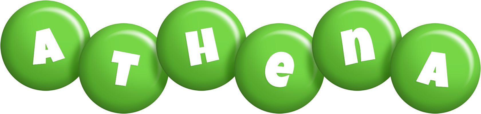 Athena candy-green logo