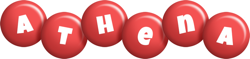 Athena candy-red logo