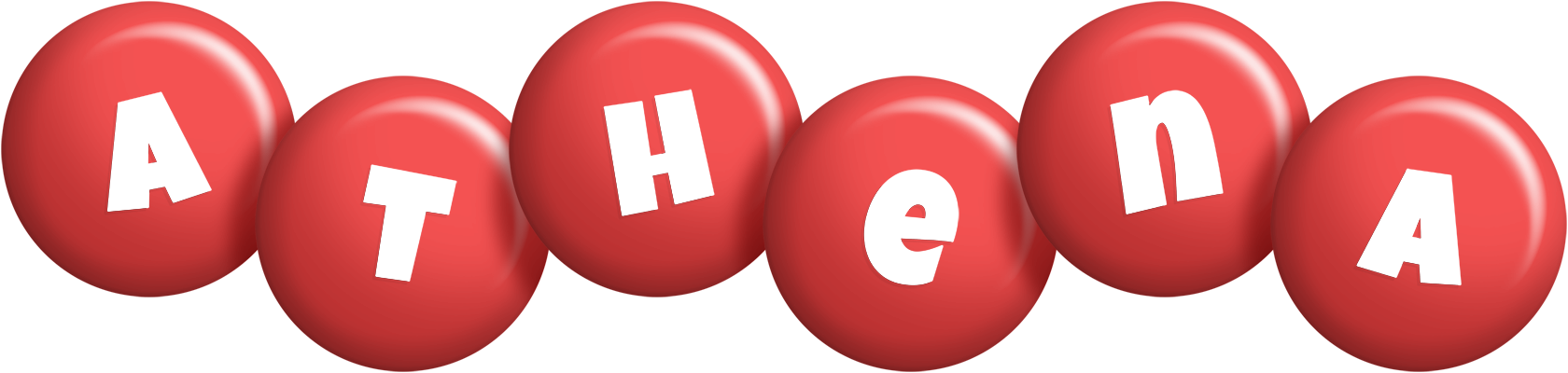 Athena candy-red logo