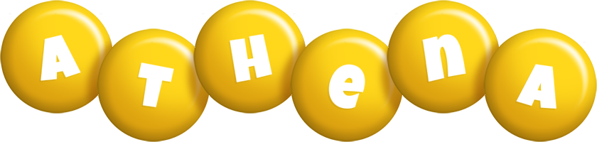 Athena candy-yellow logo