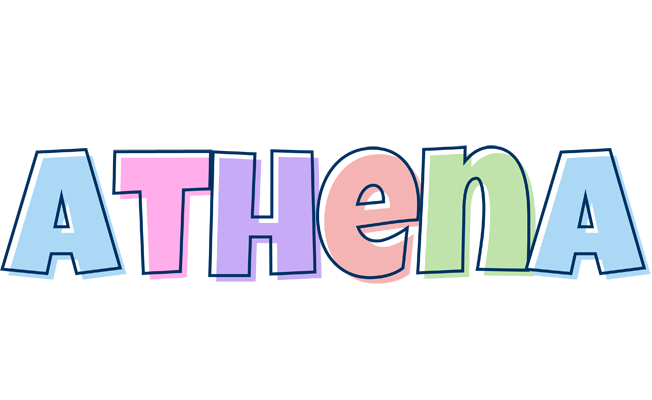 Athena pastel logo