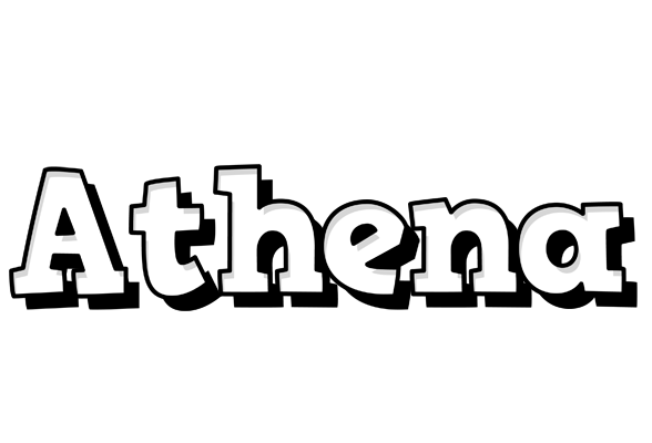 Athena snowing logo