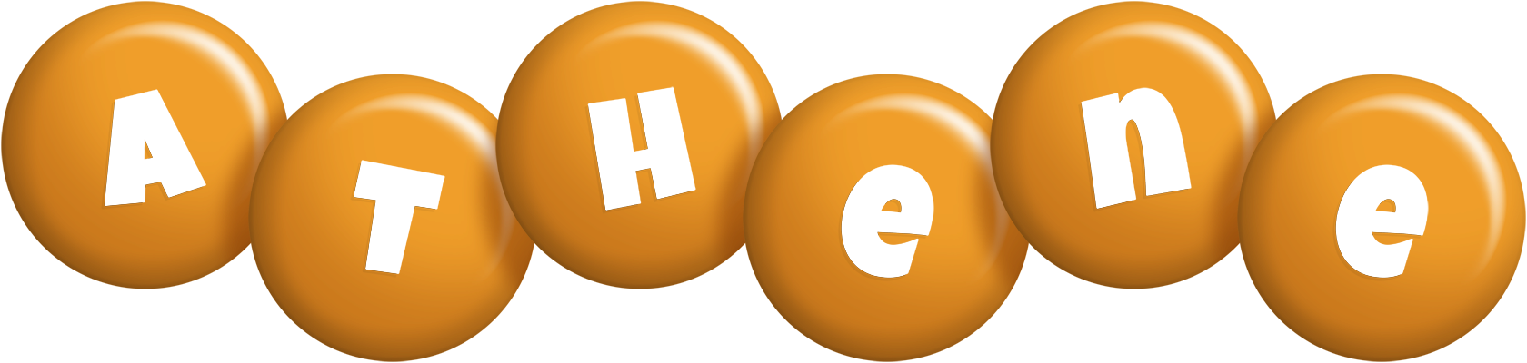 Athene candy-orange logo