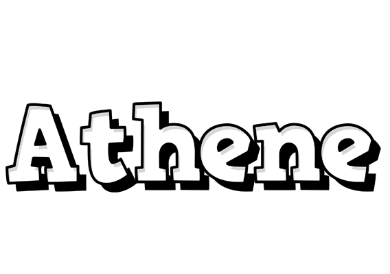 Athene snowing logo