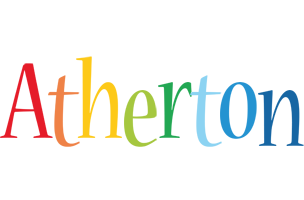 Atherton birthday logo