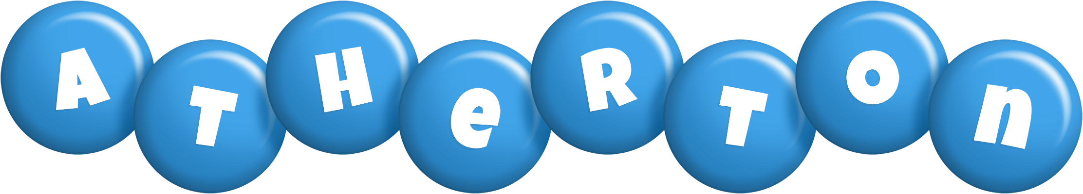 Atherton candy-blue logo