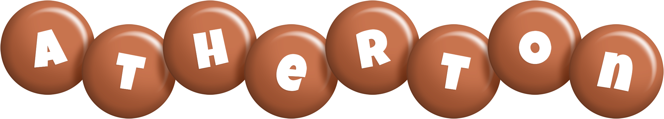 Atherton candy-brown logo