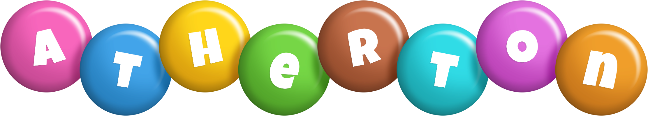 Atherton candy logo