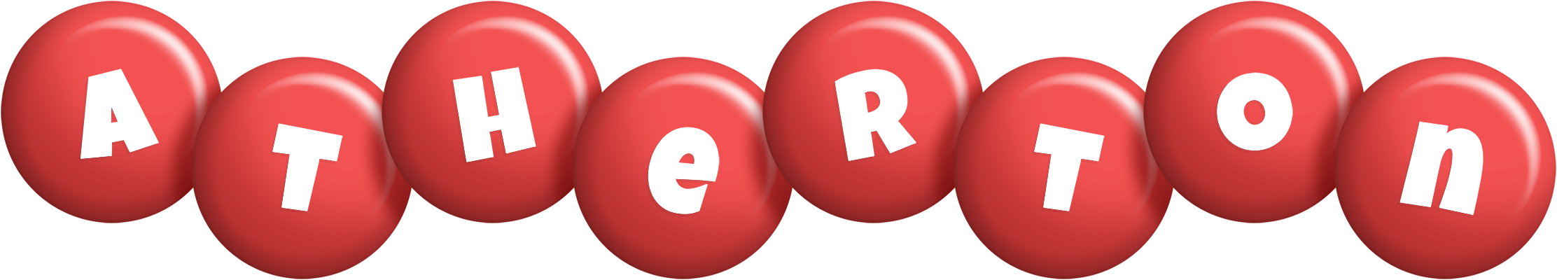 Atherton candy-red logo