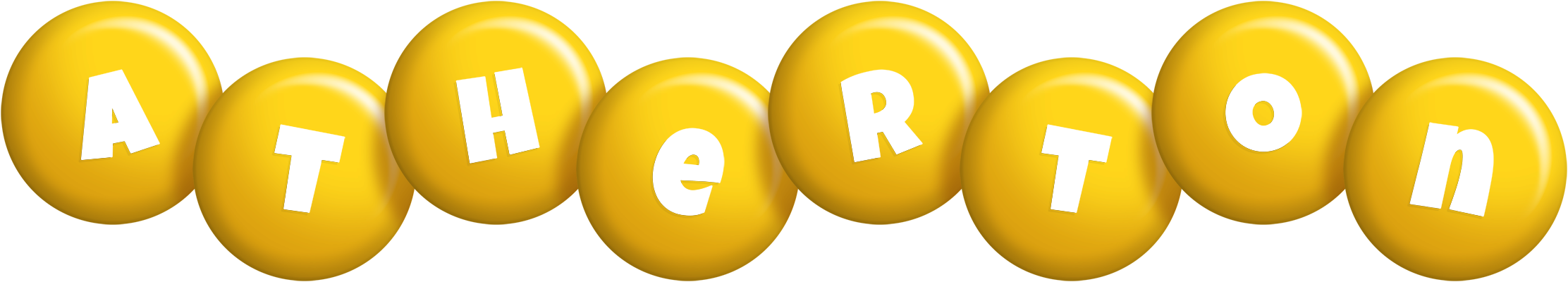 Atherton candy-yellow logo