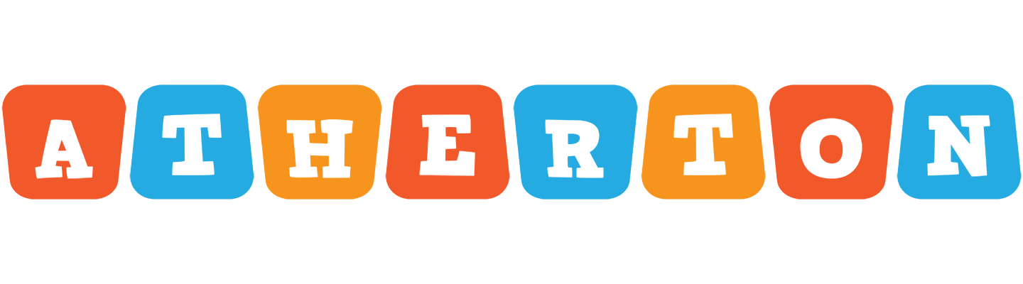 Atherton comics logo