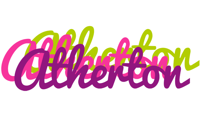 Atherton flowers logo