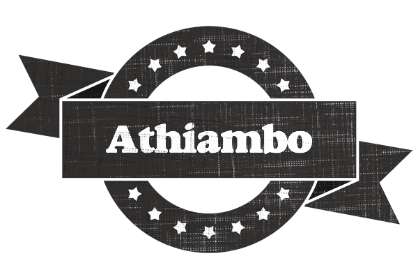 Athiambo grunge logo