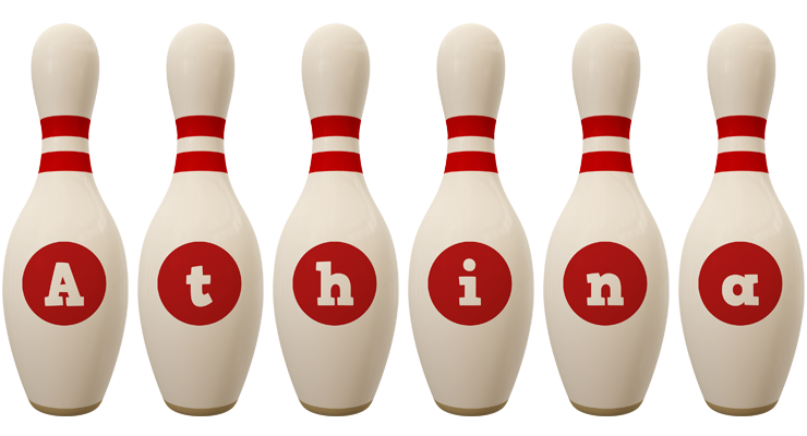 Athina bowling-pin logo