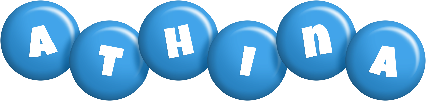 Athina candy-blue logo