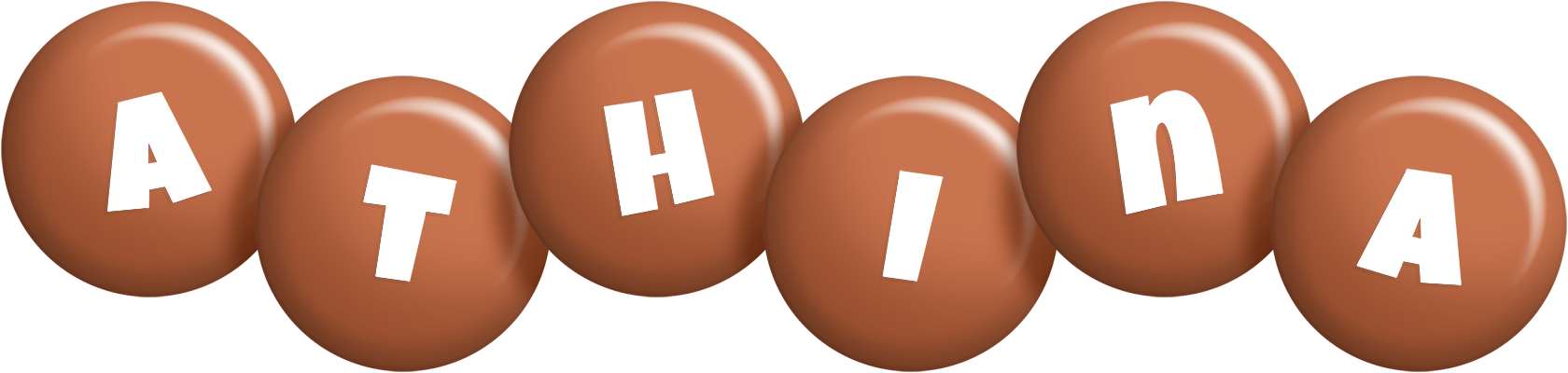 Athina candy-brown logo
