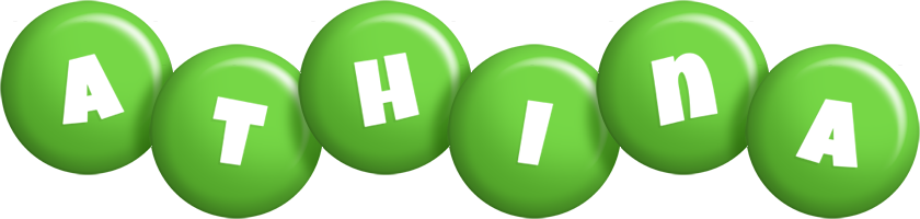 Athina candy-green logo