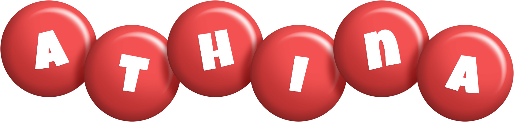 Athina candy-red logo