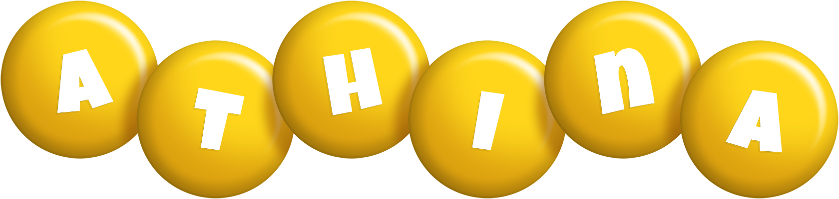 Athina candy-yellow logo