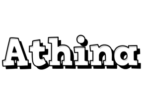 Athina snowing logo