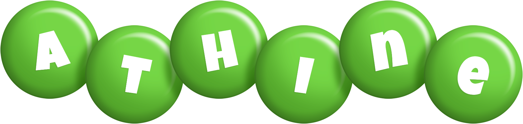 Athine candy-green logo
