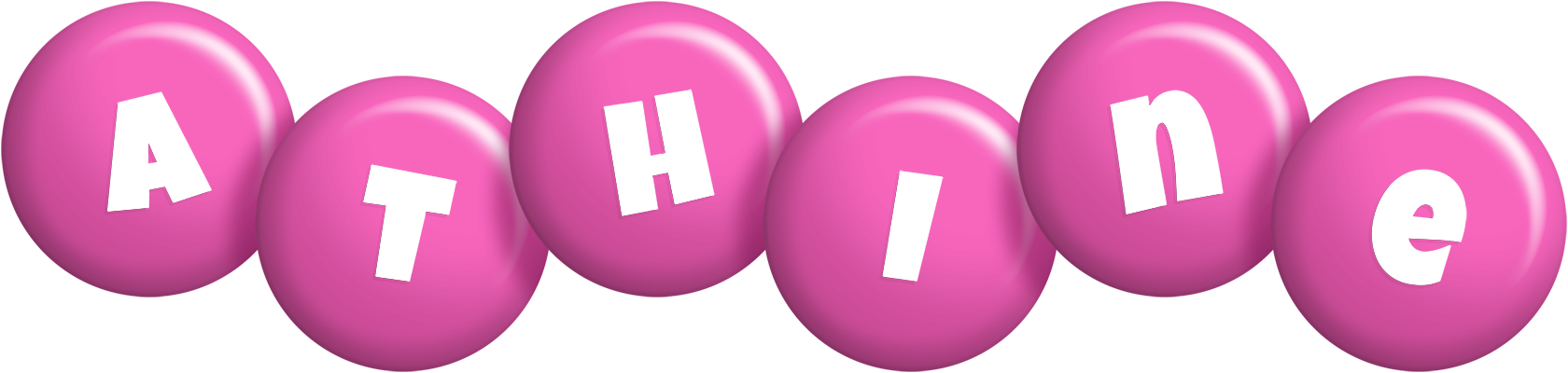 Athine candy-pink logo